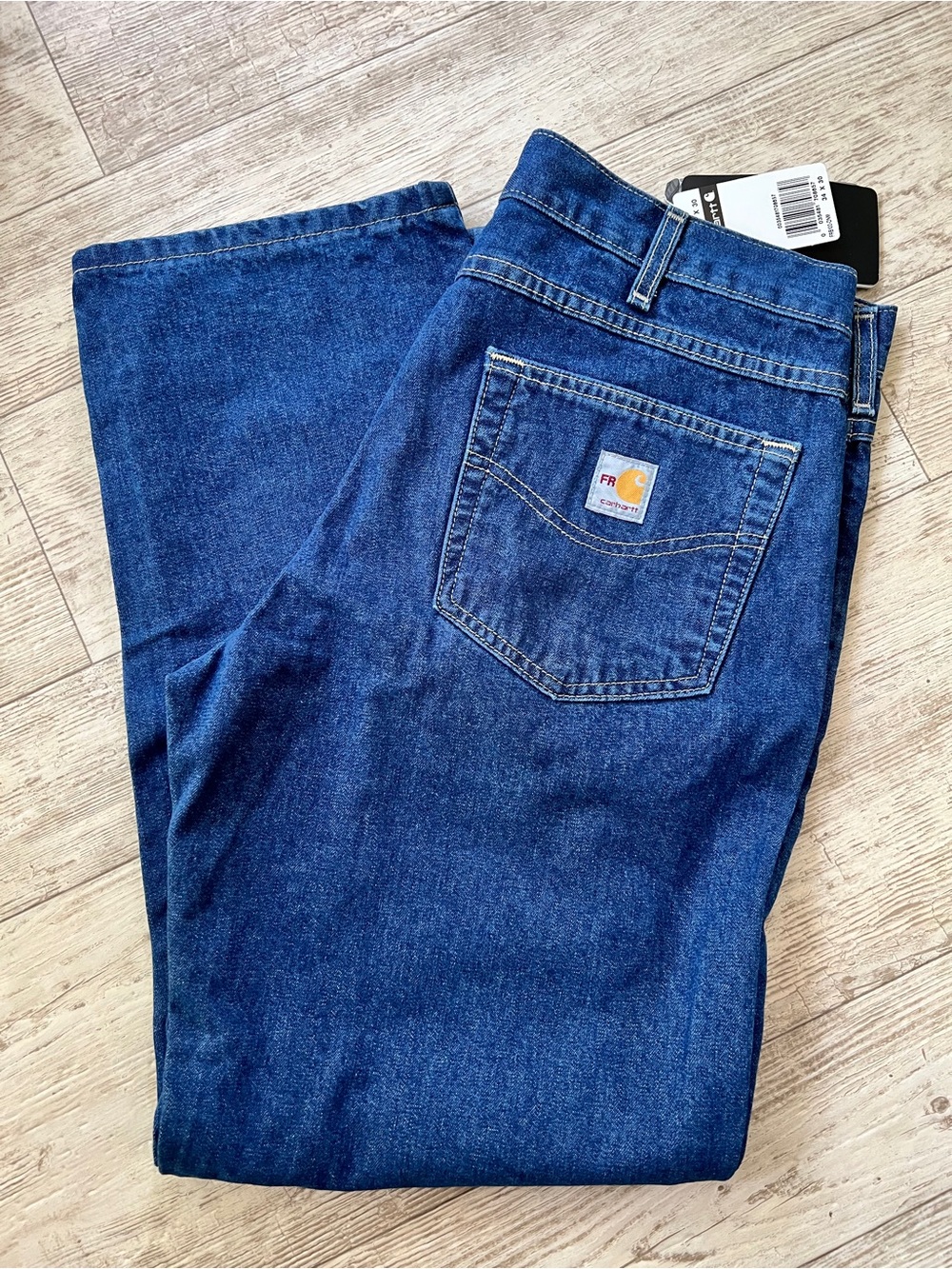 FR CARHARTT Jeans Blue
Cotton 34X30 FRB100-DNM
Denim Jeans NEW NWT